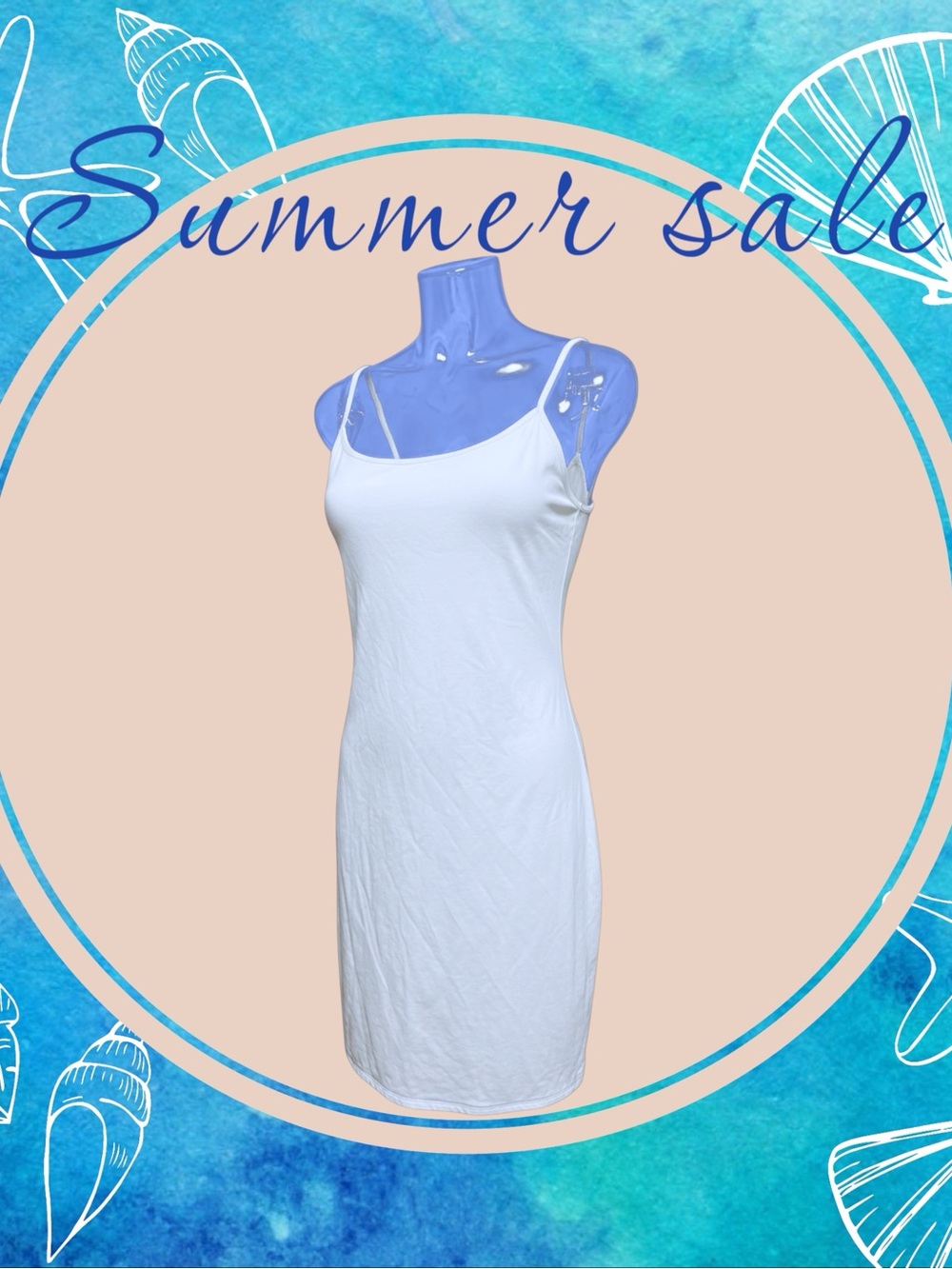 Express White Body-con Slip Dress Built in Bra Support